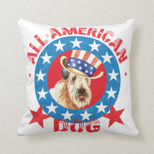 Coussin Blond comme les blés patriotique