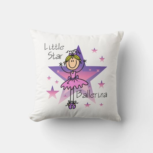 Coussin Blond Little Star Ballerina (Recto)