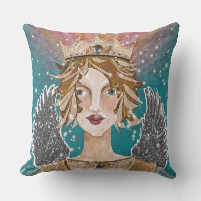 Coussin Blonde Guardian Angel Princesse Priestesse Paloma  (Recto)