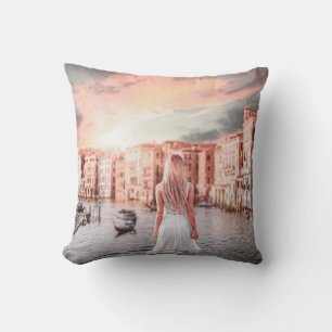 Coussin Blondie Dans Venise Romantique