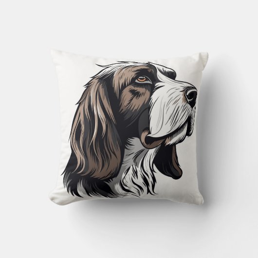 Coussin Bloodhound dog portriat nursery pillow (Recto)