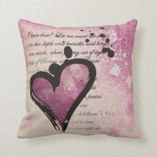 Coussin Bloquez l'amour d'O "comment font le thee d'amour