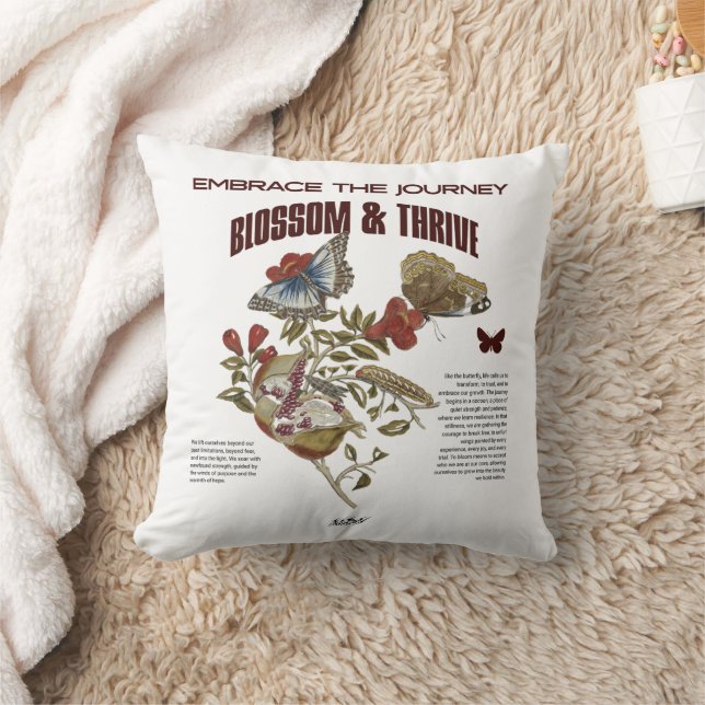 Coussin Blossom & Thrive: for Healing Journey (Couverture)