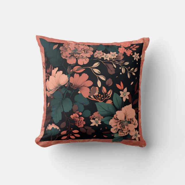 Coussin Blossoms botaniques (Recto)