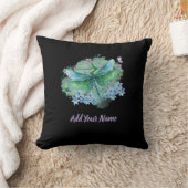 Coussin Blue and Green Dragonfly Throw Pillow (Couverture)
