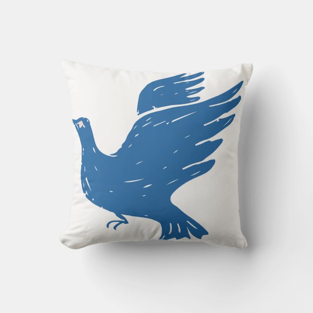 Coussin Blue bairds pillow (Recto)
