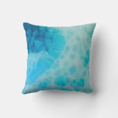 Coussin Blue Crush - Abstrait d'art côtier (Verso)