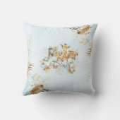 Coussin Blue Gold Tropical Jungle Safari Animaux Nursery (Verso)