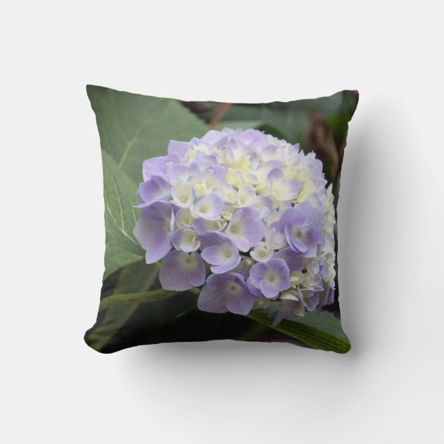 Coussin Blue Hydrangea (Recto)