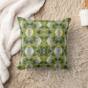 Coussin Blue Hydrangea Fleur Abstraite Nature