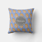 Coussin Blue I love Hamsters Hamster Motif (Verso)