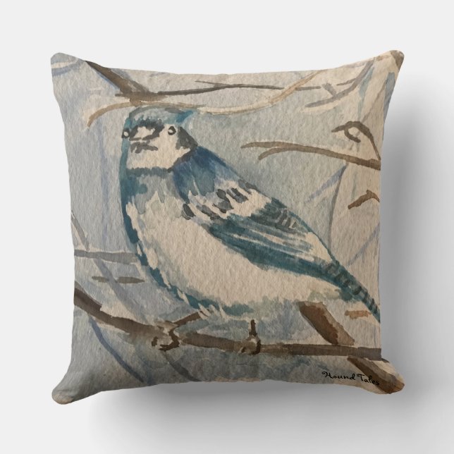 Coussin Blue Jay (Verso)
