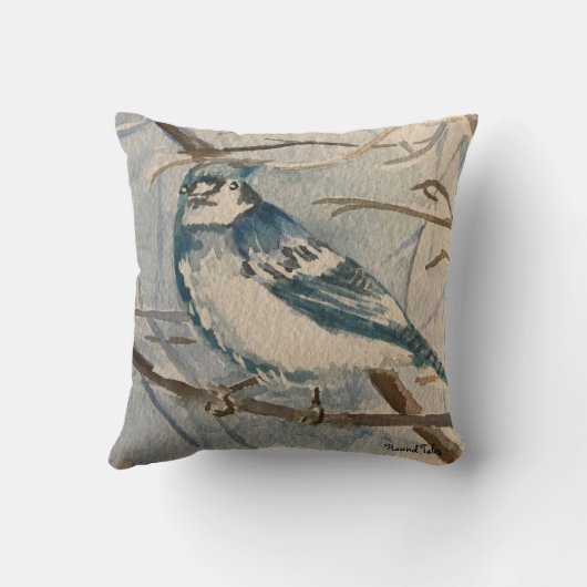 Coussin Blue Jay (Verso)