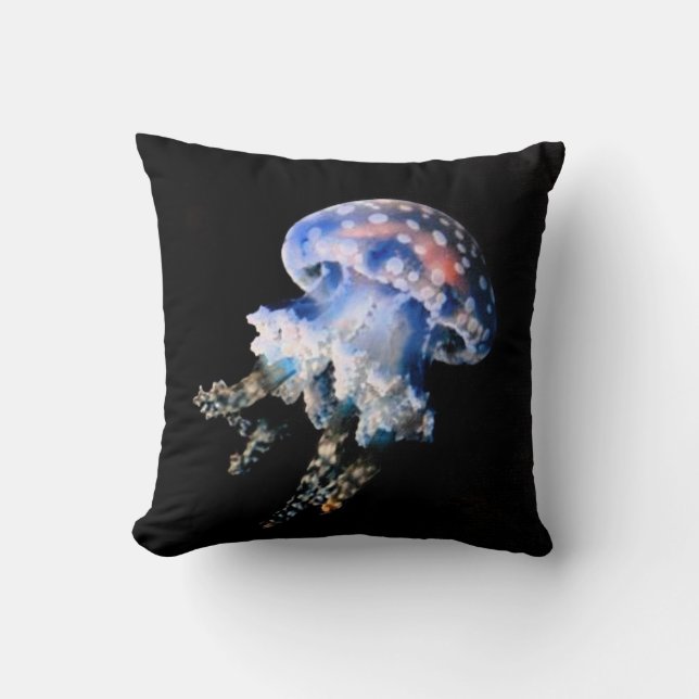 Coussin Blue Jellyfish (Recto)