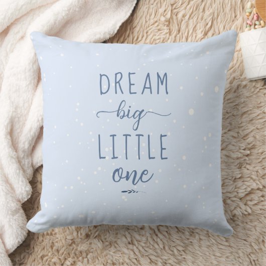 Coussin Blue Modern Winter Dream Grosse crèche Décor (Couverture)