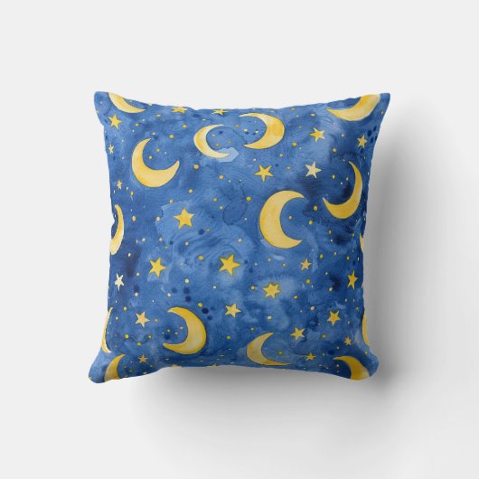 Coussin Blue Moons Gold Stars (Verso)