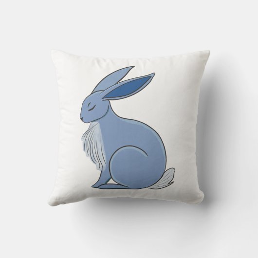 Coussin Blue Rabbit (Verso)