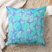 Coussin Blue Sea Turtle Print (Couverture)