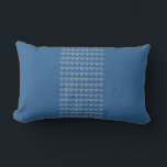 coussin BLUE & SILVER GRAS, MENORAH & STARS<br><div class="desc">ÉTOILE coussin DE DAVID TRIM en bleu et gris par le designer Sandy Closs ~ SandyCloss~</div>