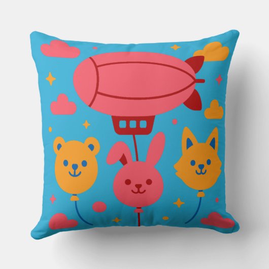 Coussin Blue Sky Parade (Verso)