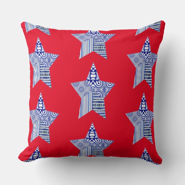 COUSSIN BLUE STAR COLLAGEThrow (Recto)