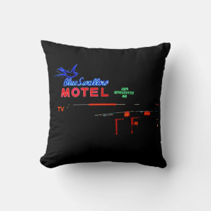 Coussin Blue Swallow Motel, Tucumcari, Nouveau-Mexique