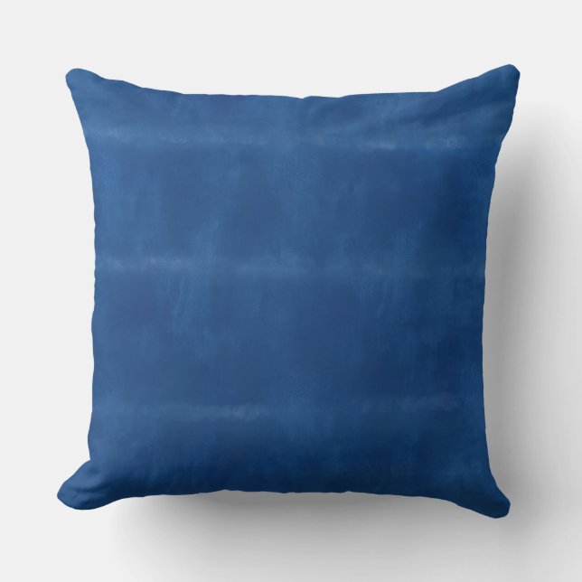Coussin Blue Throw Pillow (Recto)