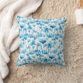 Coussin Blue Watercolor Daisies (Couverture)