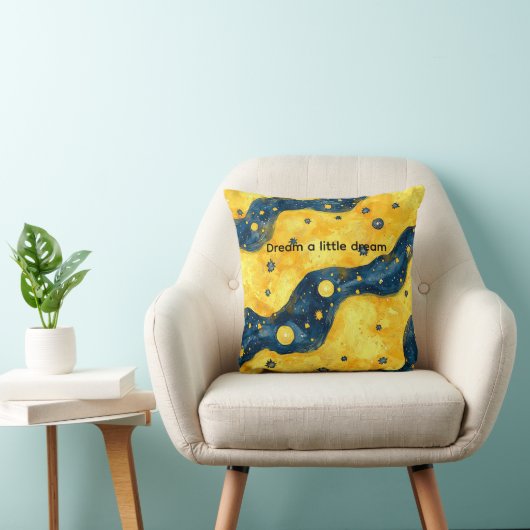 Coussin Blue Yellow Starry Sky (Chaise)