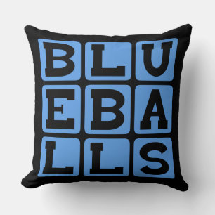Coussin Blueballs, Boules bleues