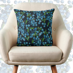 Coussin Blueberges pluvieuses