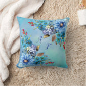 Coussin Blues de Cornflower en aquarelle (Couverture)