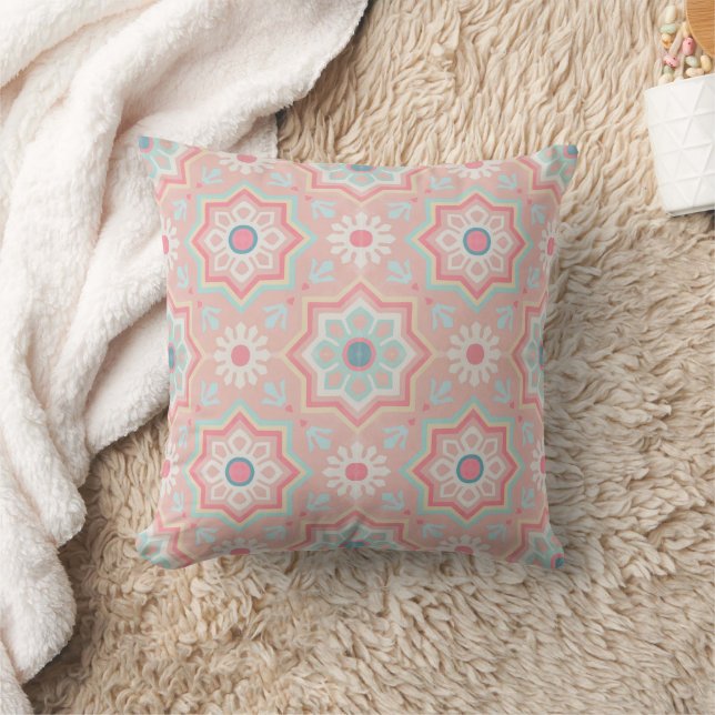 Coussin Blush Majesty - Andalousie Marocaine Élégance (Couverture)