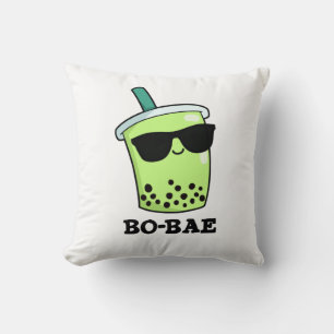 Coussin Bo-bae Funny Boba Tea Pun