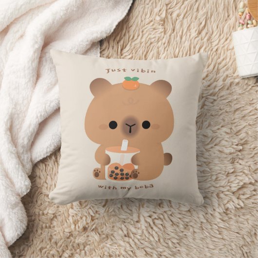 Coussin Boba Capybara (Couverture)
