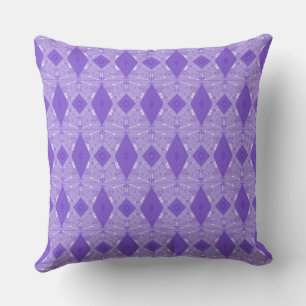 Coussin Bohème Chintz Illustration Micro violet