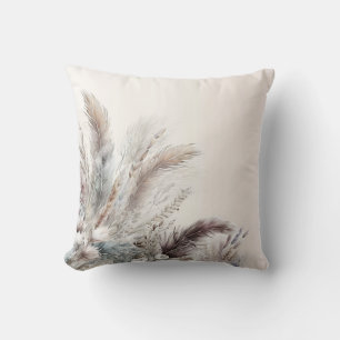 Coussin Bohème Floral Terreux Plumes Bohème Chic 