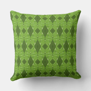 Coussin Bohemian Chintz Illustration Micro Green