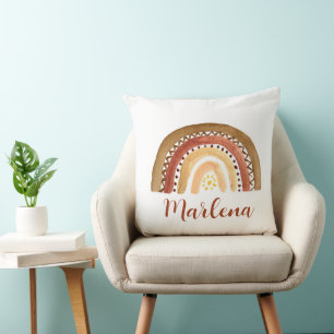 Coussin Boho Arc-en-ciel Chambre de bébé Bohème Neutre Sol