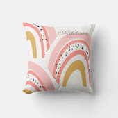 Coussin Boho arc rose (Recto)