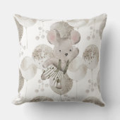 Coussin Boho Baby Souris (Recto)