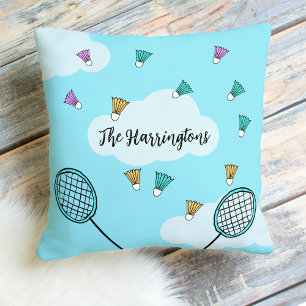 Coussin Boho Badmindies Birdies Summer Fun Beach Lake Hous