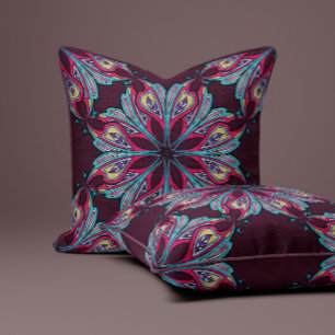 Coussin Boho Bloom en Bourgogne