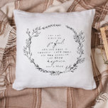 Coussin Boho Christian Bible Verse Fleur sauvage<br><div class="desc">Boho Bible chrétienne Verse Fleur sauvage Jeter l'oreiller</div>