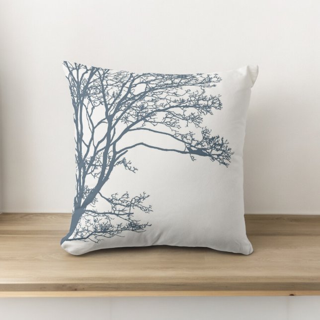 Coussin Boho d'arbre simple bleu (Créateur téléchargé)