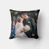 Coussin Boho Floral Premier Noël Personnalisé (Verso)