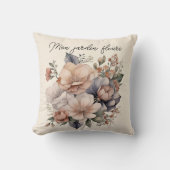 coussin boho mon jardin fleuri (Recto)