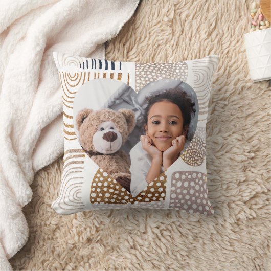 Coussin Boho Muté Forme Coeur Photo (Couverture)