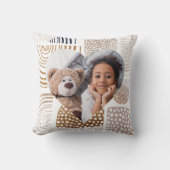 Coussin Boho Muté Forme Coeur Photo (Recto)