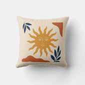 Coussin Boho Mystical Celestial Sun Face Cushion (Verso)
